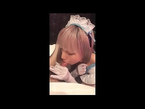 ❤️ Јапански идол [маиука], костим француске собарице, први део, пушење и дркање са лосионом ❤  Секс на sr.pornmega.ru ☑